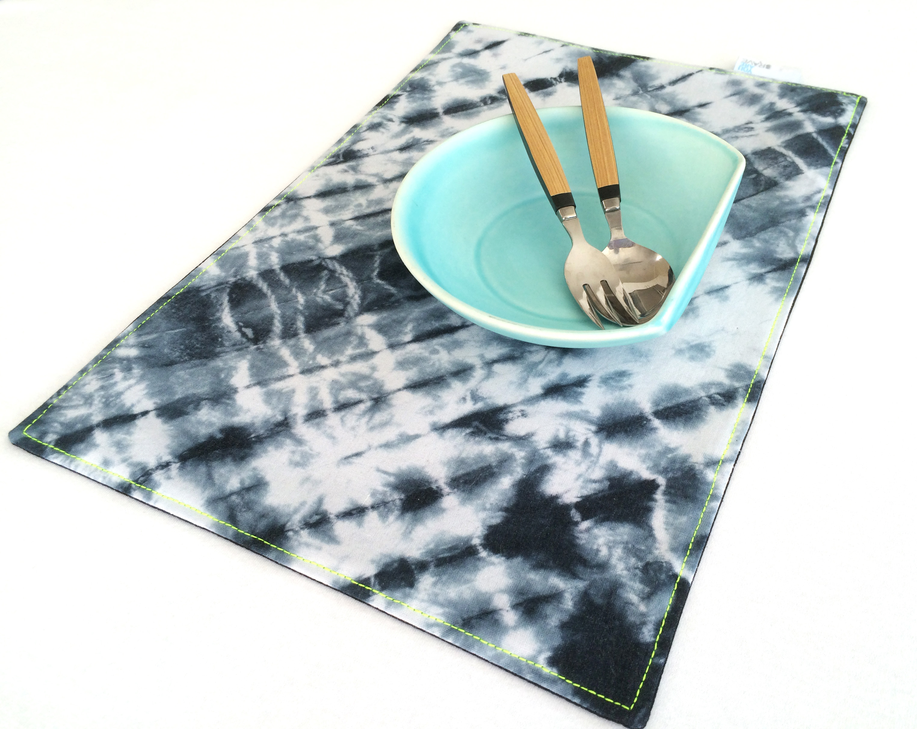 YOU ARE BRAVE Tie Dye Placemat Vapor Trail